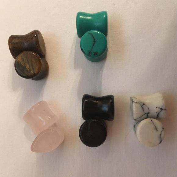 0g (8mm) double flare stone plugs - Picture 3 of 3